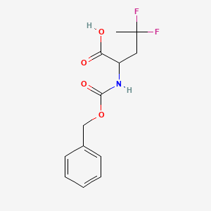 2-{[(Benzyloxy)carbonyl]amino}-4,4-difluoropentanoic acid