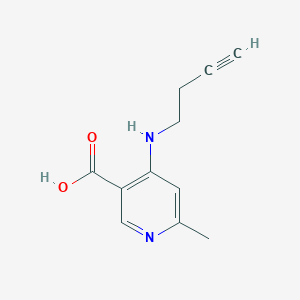 4-[(But-3-yn-1-yl)amino]-6-methylpyridine-3-carboxylic acid