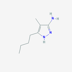 3-Butyl-4-methyl-1H-pyrazol-5-amine