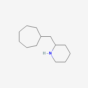 molecular formula C13H25N B13286677 2-(Cycloheptylmethyl)piperidine 