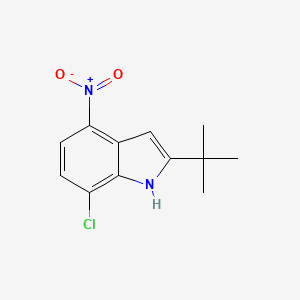 B1328669 2-tert-Butyl-7-chloro-4-nitroindole CAS No. 1000018-53-0