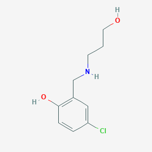 4-Chloro-2-{[(3-hydroxypropyl)amino]methyl}phenol