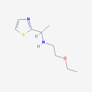 (2-Ethoxyethyl)[1-(1,3-thiazol-2-yl)ethyl]amine