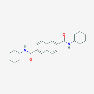 B132867 2,6-Naphthalenedicarboxamide, n2,n6-dicyclohexyl- CAS No. 153250-52-3