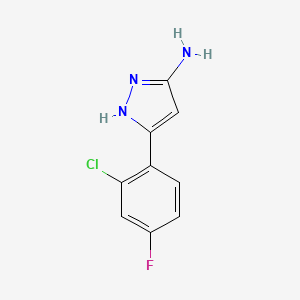 3-(2-Chloro-4-fluorophenyl)-1H-pyrazol-5-amine