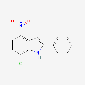 B1328671 7-chloro-4-nitro-2-phenyl-1H-indole CAS No. 663177-42-2