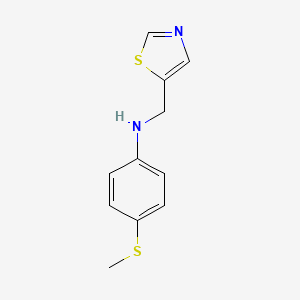 4-(Methylsulfanyl)-N-(1,3-thiazol-5-ylmethyl)aniline