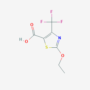 B1328673 2-Ethoxy-4-(trifluoromethyl)-1,3-thiazole-5-carboxylic acid CAS No. 1000575-29-0