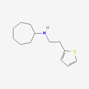 N-[2-(Thiophen-2-YL)ethyl]cycloheptanamine