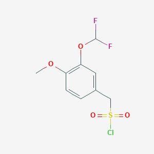 [3-(Difluoromethoxy)-4-methoxyphenyl]methanesulfonyl chloride