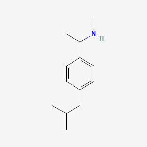 molecular formula C13H21N B13286744 Methyl({1-[4-(2-methylpropyl)phenyl]ethyl})amine 