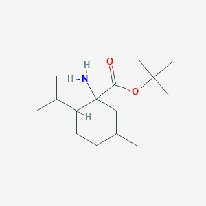 tert-Butyl 1-amino-5-methyl-2-(propan-2-yl)cyclohexane-1-carboxylate