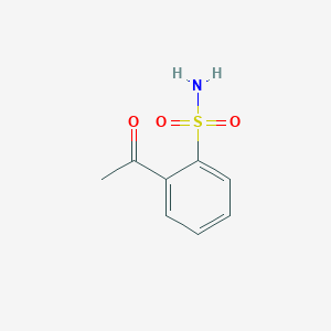 molecular formula C8H9NO3S B13286764 2-Acetylbenzene-1-sulfonamide 