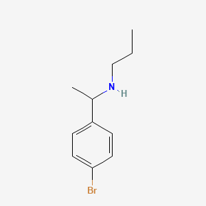 [1-(4-Bromophenyl)ethyl](propyl)amine