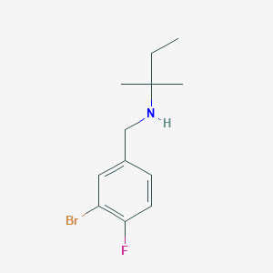 [(3-Bromo-4-fluorophenyl)methyl](2-methylbutan-2-YL)amine