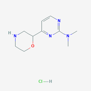 N,N-Dimethyl-4-(morpholin-2-yl)pyrimidin-2-amine hydrochloride