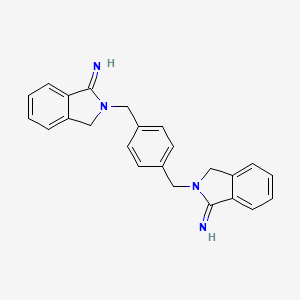 2-({4-[(1-imino-2,3-dihydro-1H-isoindol-2-yl)methyl]phenyl}methyl)-2,3-dihydro-1H-isoindol-1-imine