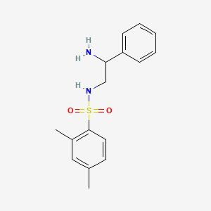 N-(2-Amino-2-phenylethyl)-2,4-dimethylbenzene-1-sulfonamide