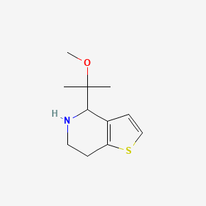 molecular formula C11H17NOS B13286933 4-(2-Methoxypropan-2-yl)-4H,5H,6H,7H-thieno[3,2-c]pyridine 