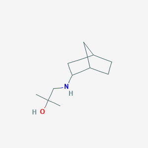 1-({Bicyclo[2.2.1]heptan-2-yl}amino)-2-methylpropan-2-ol