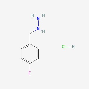 molecular formula C7H10ClFN2 B1328697 (4-氟苄基)肼盐酸盐 CAS No. 1059626-05-9