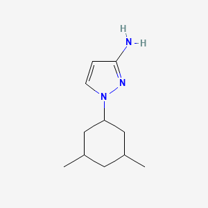 molecular formula C11H19N3 B13287000 1-(3,5-Dimethylcyclohexyl)-1H-pyrazol-3-amine 