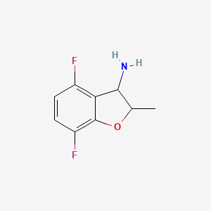 4,7-Difluoro-2-methyl-2,3-dihydro-1-benzofuran-3-amine