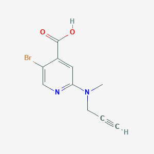 5-Bromo-2-[methyl(prop-2-yn-1-yl)amino]pyridine-4-carboxylic acid