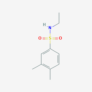 molecular formula C10H15NO2S B13287043 N-ethyl-3,4-dimethylbenzene-1-sulfonamide 