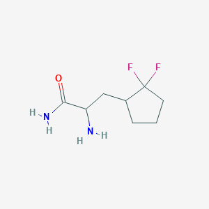 2-Amino-3-(2,2-difluorocyclopentyl)propanamide