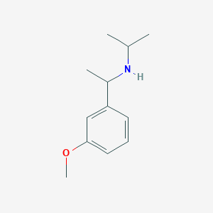 molecular formula C12H19NO B13287126 [1-(3-Methoxyphenyl)ethyl](propan-2-yl)amine 