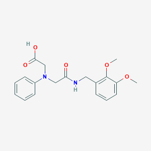 molecular formula C19H22N2O5 B1328716 [{2-[(2,3-Dimethoxybenzyl)amino]-2-oxoethyl}(phenyl)amino]acetic acid CAS No. 1142204-81-6