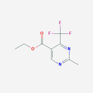 molecular formula C9H9F3N2O2 B132872 2-甲基-4-(三氟甲基)嘧啶-5-羧酸乙酯 CAS No. 149771-10-8