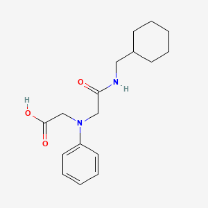 [{2-[(Cyclohexylmethyl)amino]-2-oxoethyl}(phenyl)-amino]acetic acid