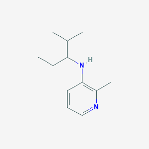 molecular formula C12H20N2 B13287219 2-methyl-N-(2-methylpentan-3-yl)pyridin-3-amine 