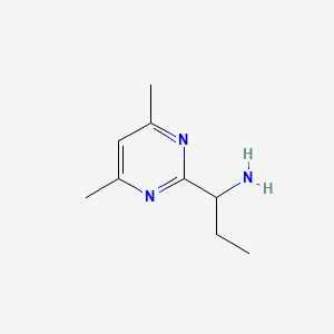 1-(4,6-Dimethylpyrimidin-2-yl)propan-1-amine