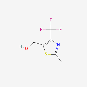 molecular formula C6H6F3NOS B1328727 (2-甲基-4-(三氟甲基)噻唑-5-基)甲醇 CAS No. 1000339-72-9