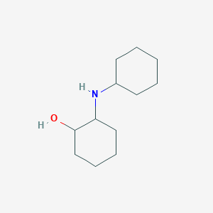 molecular formula C12H23NO B13287317 2-(Cyclohexylamino)cyclohexan-1-ol 