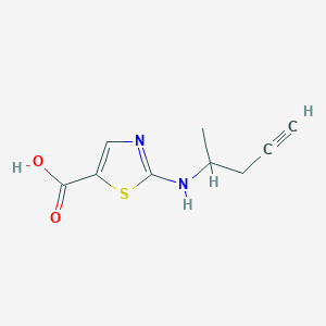 2-[(Pent-4-yn-2-yl)amino]-1,3-thiazole-5-carboxylic acid