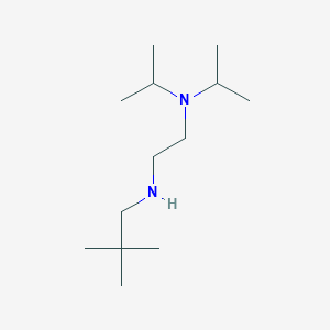 molecular formula C13H30N2 B13287397 {2-[Bis(propan-2-yl)amino]ethyl}(2,2-dimethylpropyl)amine 