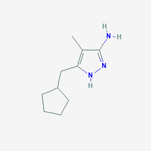 3-(Cyclopentylmethyl)-4-methyl-1H-pyrazol-5-amine