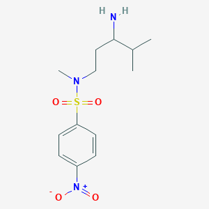 N-(3-Amino-4-methylpentyl)-N-methyl-4-nitrobenzene-1-sulfonamide