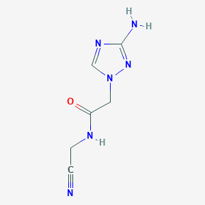 2-(3-Amino-1H-1,2,4-triazol-1-YL)-N-(cyanomethyl)acetamide