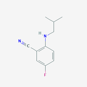 5-Fluoro-2-[(2-methylpropyl)amino]benzonitrile