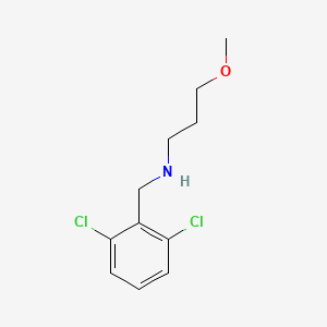 molecular formula C11H15Cl2NO B13287511 [(2,6-Dichlorophenyl)methyl](3-methoxypropyl)amine 