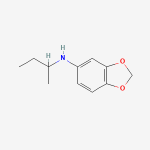 molecular formula C11H15NO2 B13287517 n-(Sec-butyl)benzo[d][1,3]dioxol-5-amine 