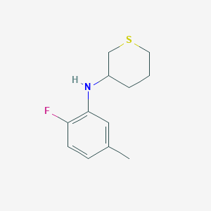 N-(2-fluoro-5-methylphenyl)thian-3-amine