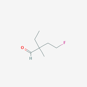 2-Ethyl-4-fluoro-2-methylbutanal