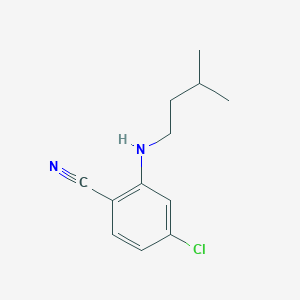 4-Chloro-2-[(3-methylbutyl)amino]benzonitrile