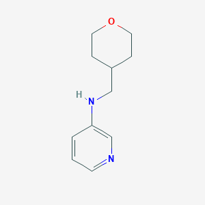 molecular formula C11H16N2O B13287620 N-(oxan-4-ylmethyl)pyridin-3-amine 